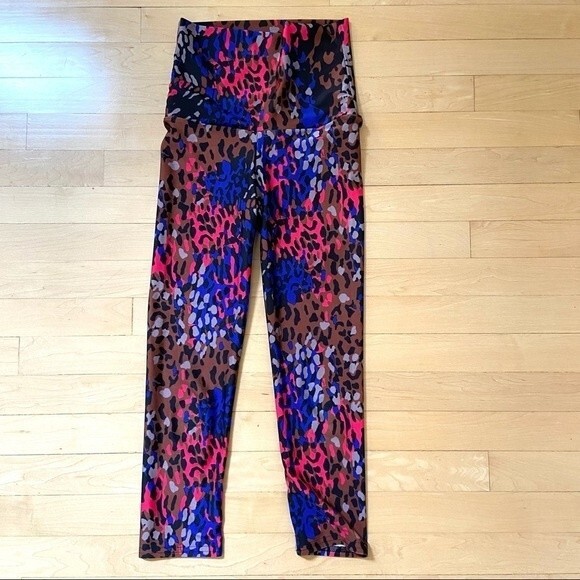 Emily Hsu Design Multicolor Leopard Print  Ultra High Rise Leggings XS NWOT - Picture 8 of 8